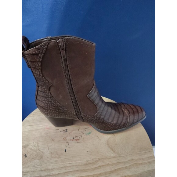 COCONUTS By Matisse Vivid Western Side Zip Ankle Boots Booties Womens Size 6 M - Picture 5 of 11